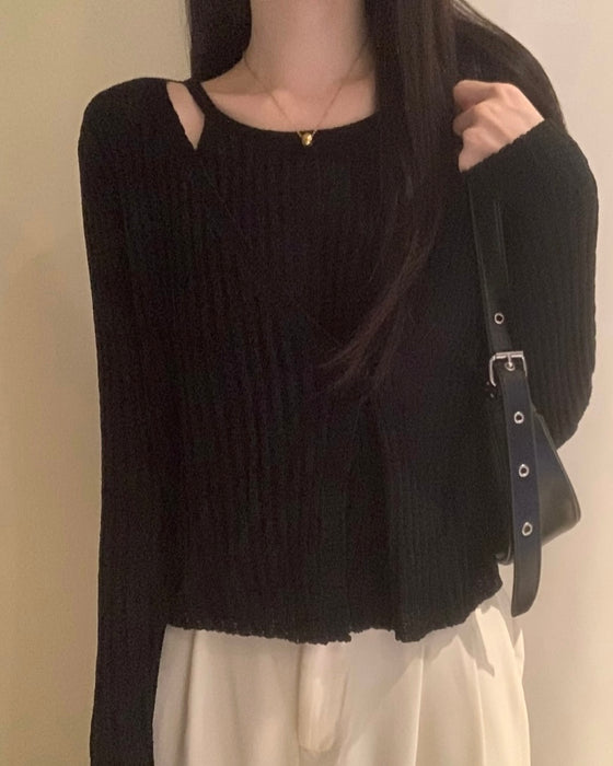 Lucifer Sheer Knitted Top