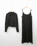 Linen Shirt Dress Set