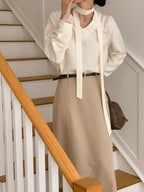[S,M] Bath Belt Long Skirt Set