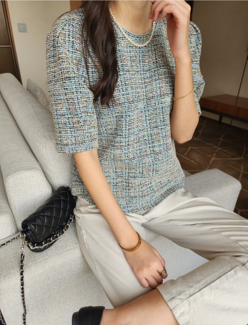 Velours Tweed Blouse