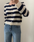 Boucle Striped Cardigan
