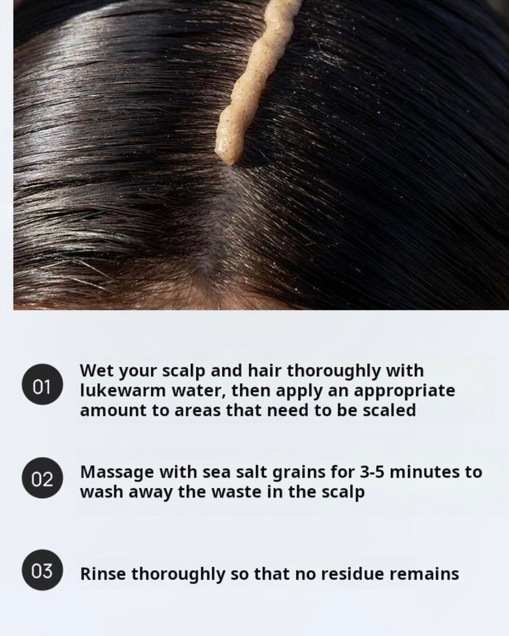 [ growus ] Sea Salt Therapy Scalp Scaler Large Volume 250g