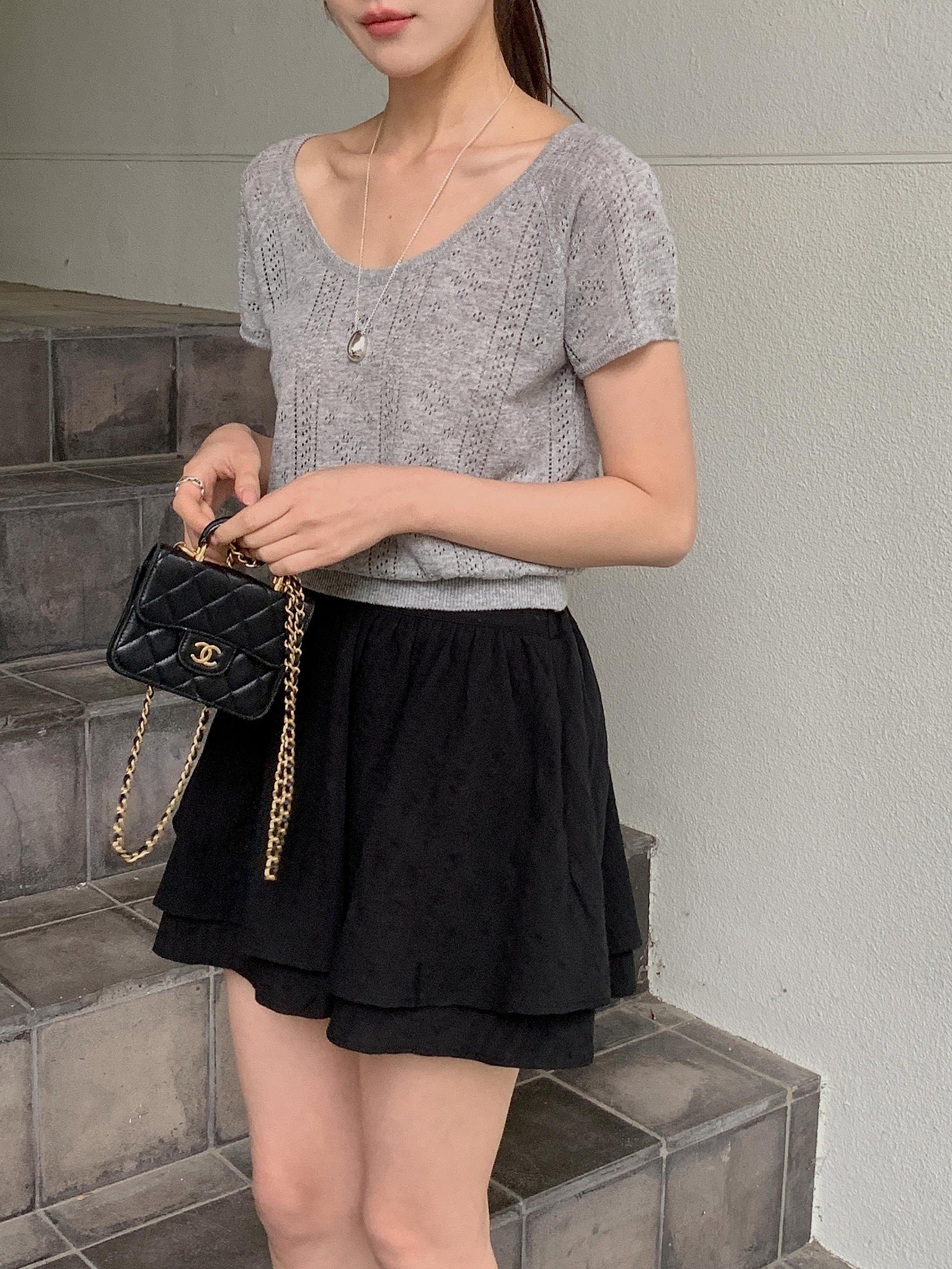 Soda Scoop-Neck Knit