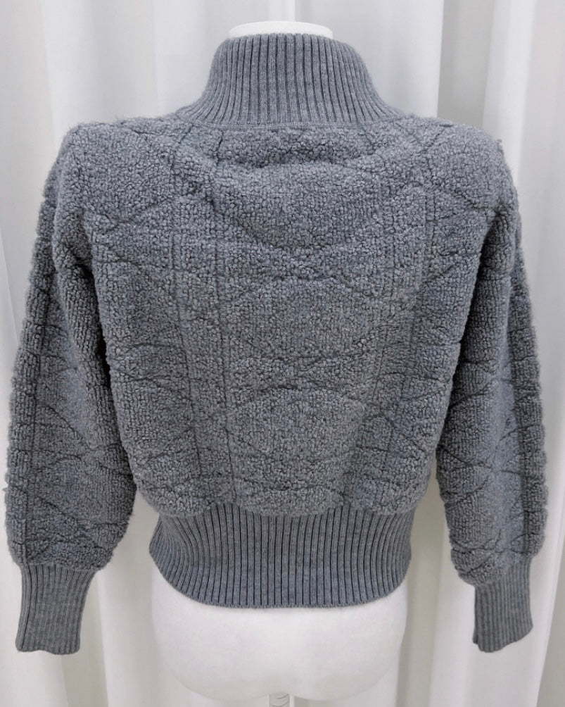 Link Knit Zip-Up