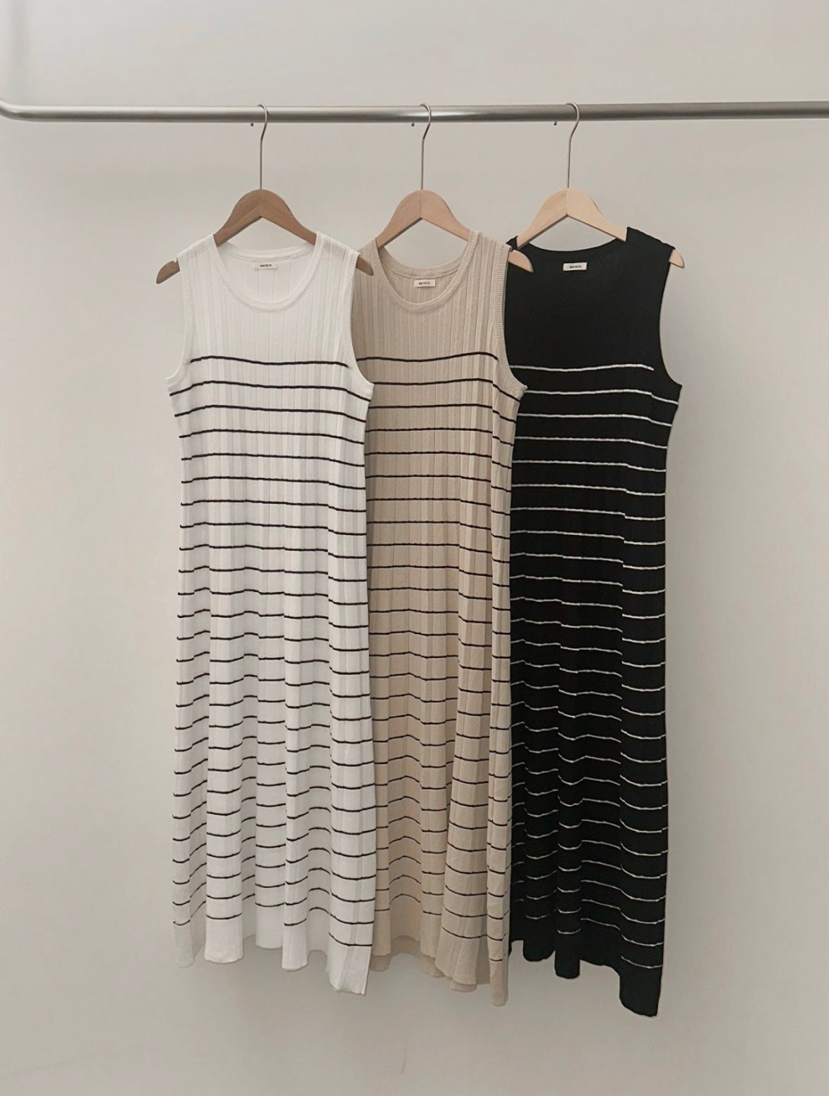Striped Pleats Dress