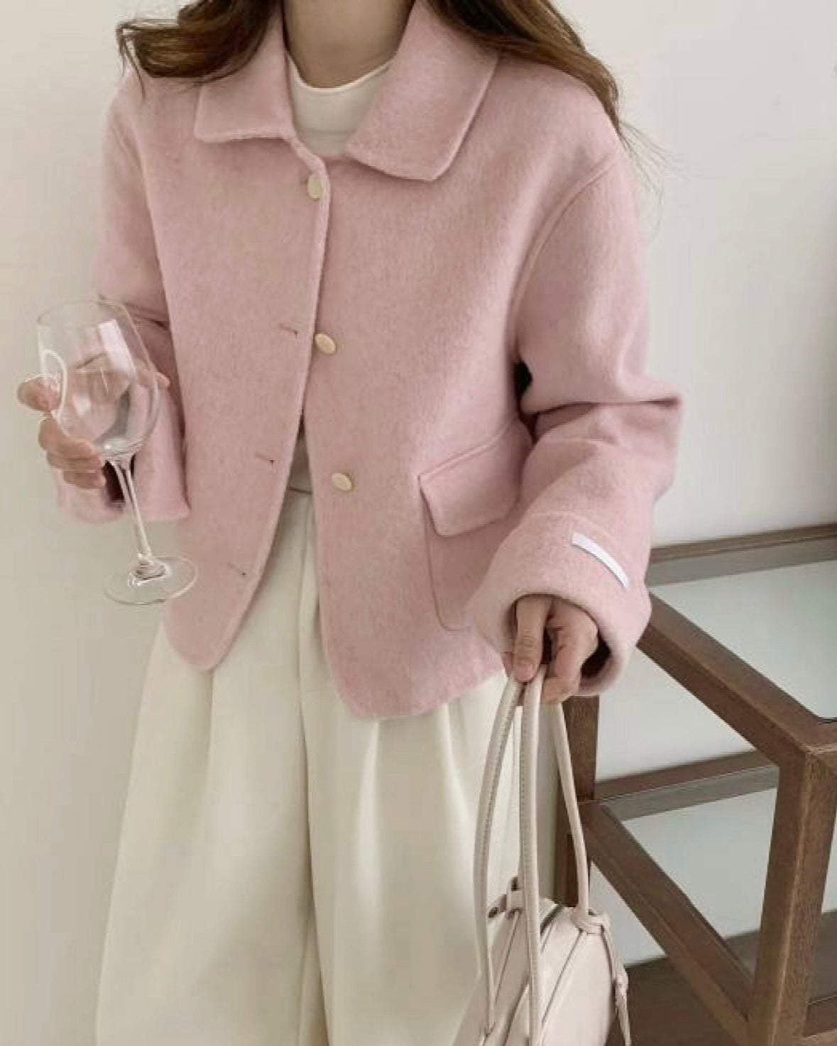 Pocket Wool Handmade Jacket
