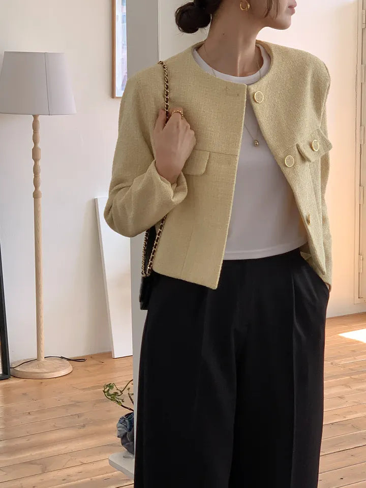 Macaroon Tweed Jacket