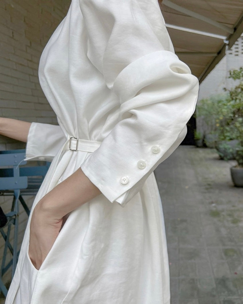 [ Pre-order ] Buckle Shirt Dress