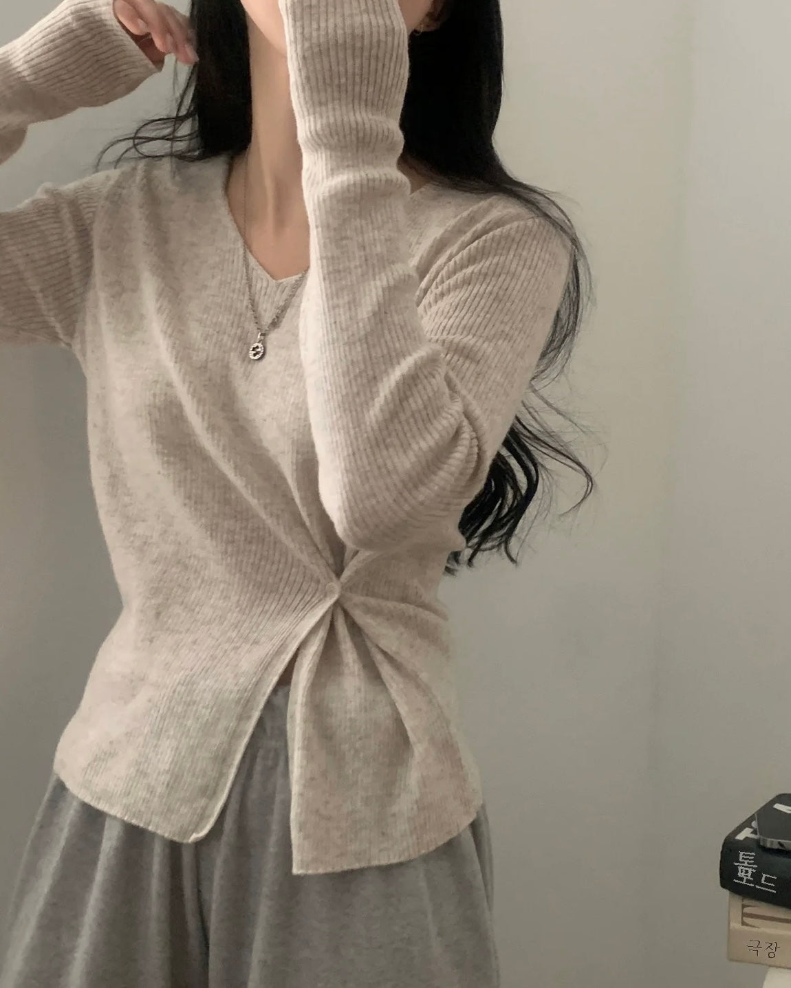 Bamboo Button Knit