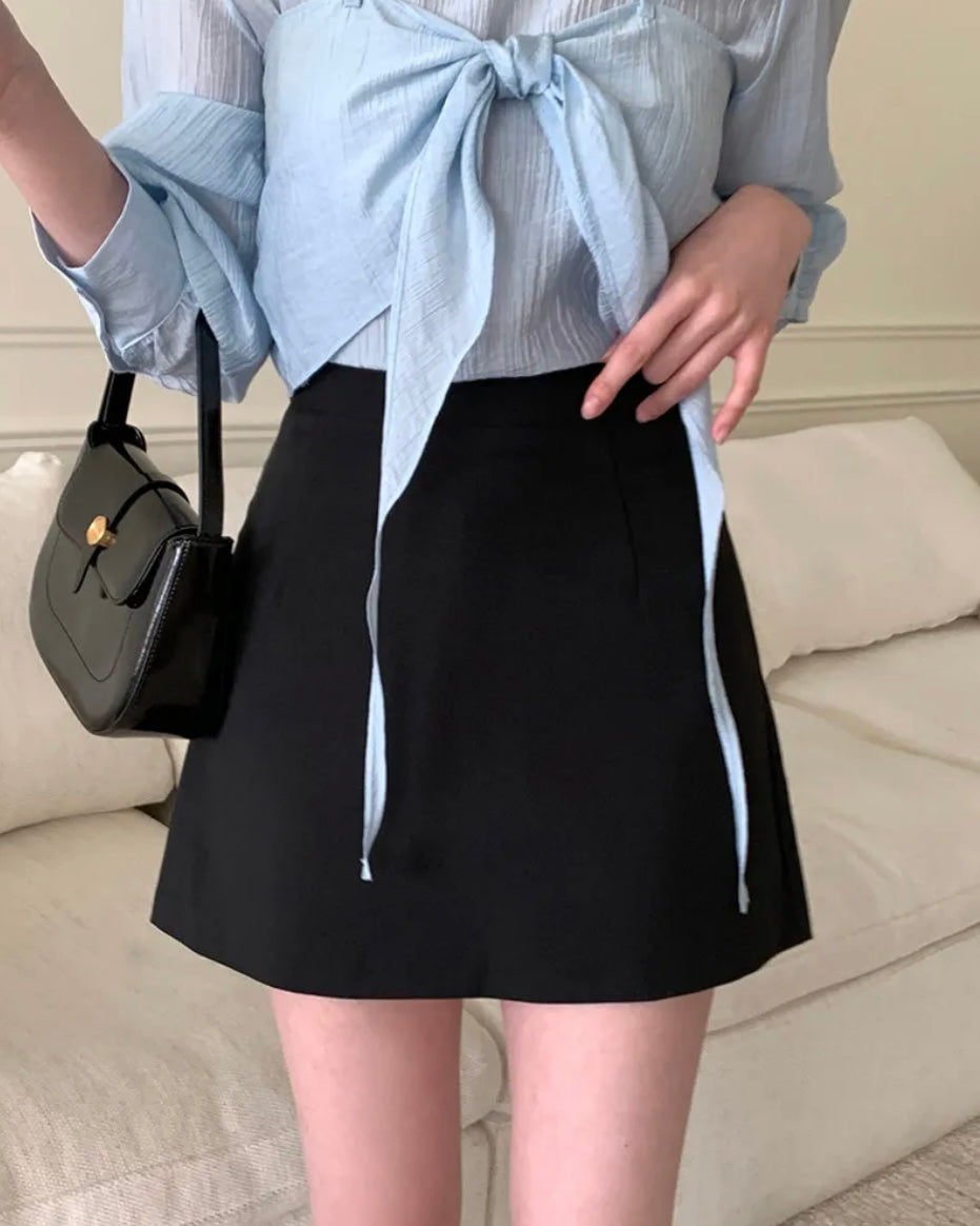 Ribbon Bustier Blouse