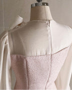 [ Pre-order ] Amelie Pearl Tweed Dress