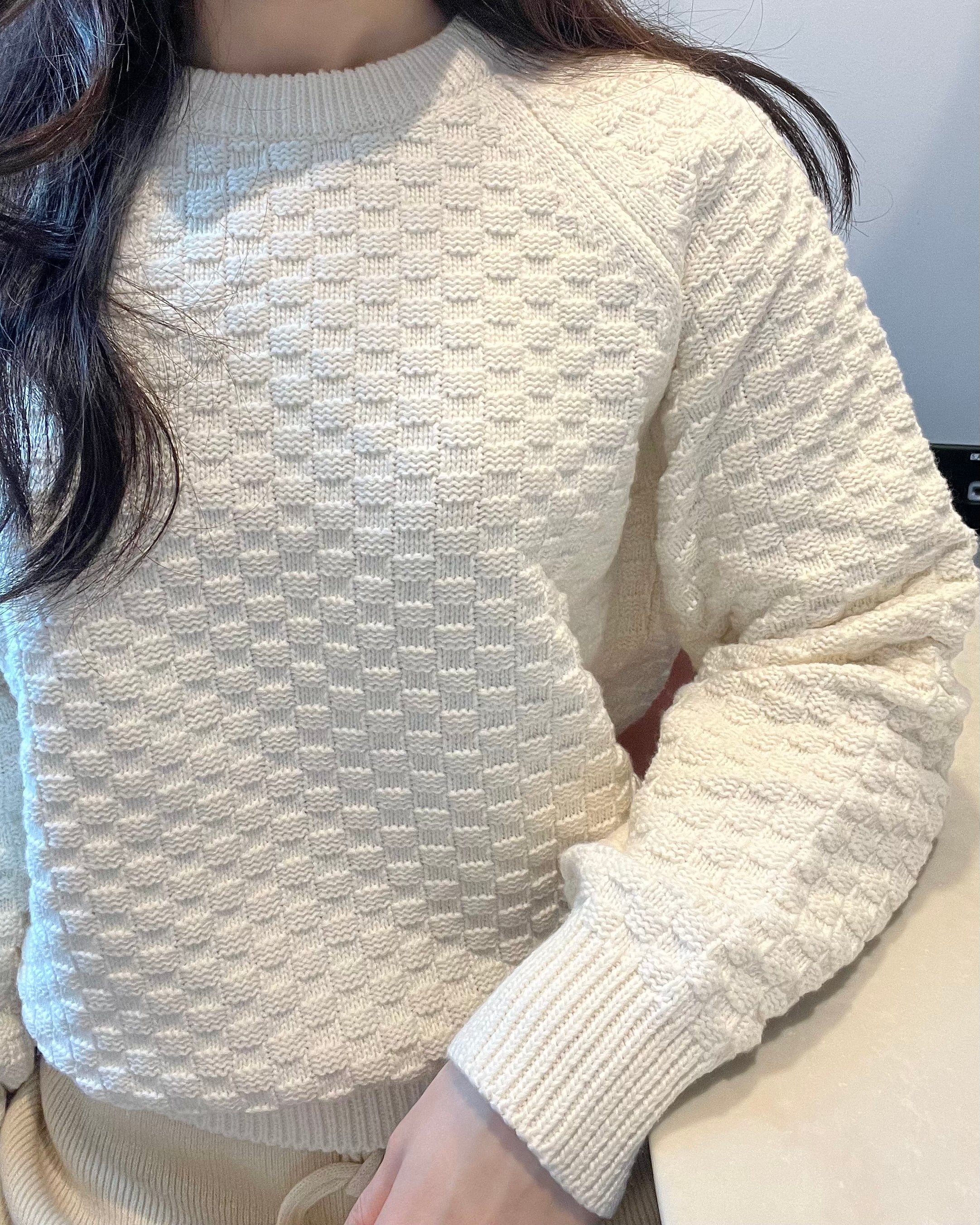 Grid Knit Top