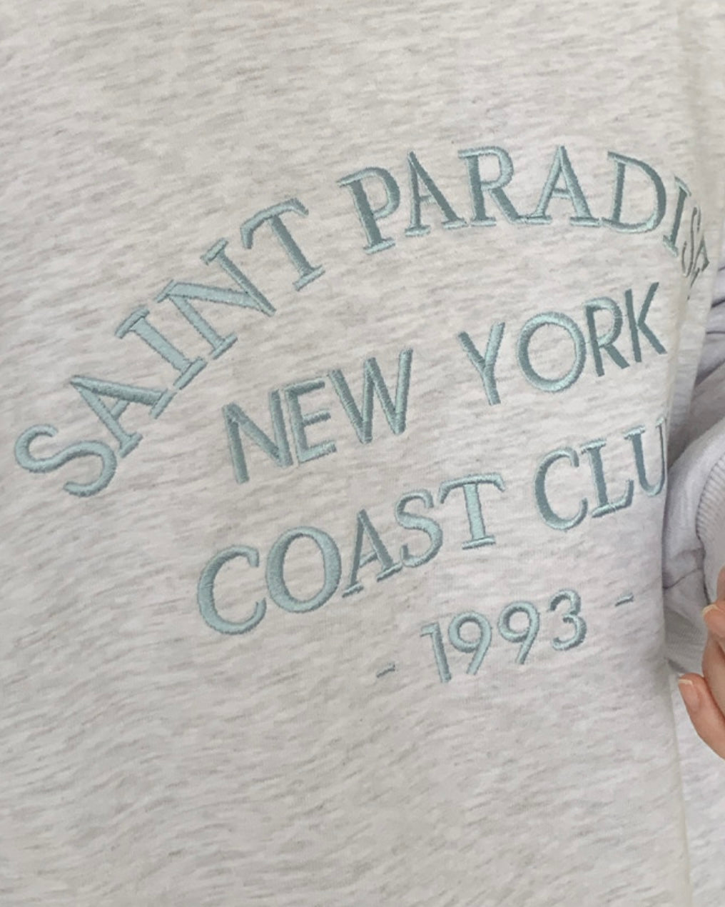 Saint Embroidery Sweatshirt