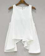 Flared Sleeveless Blouse