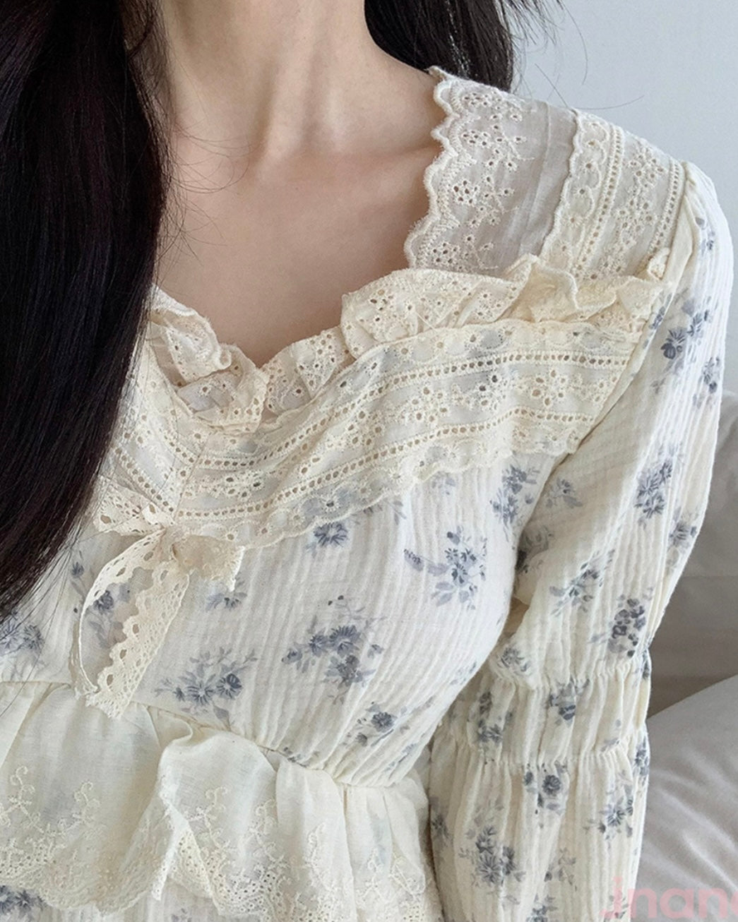 Flower Lace Night Dress