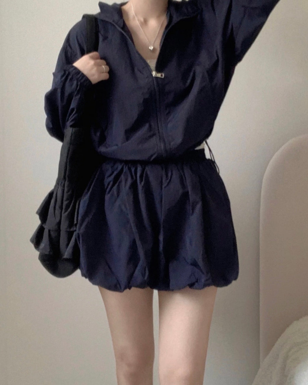 [ Sale Excluded ] Nylon Pumpkin Two-Piece Set