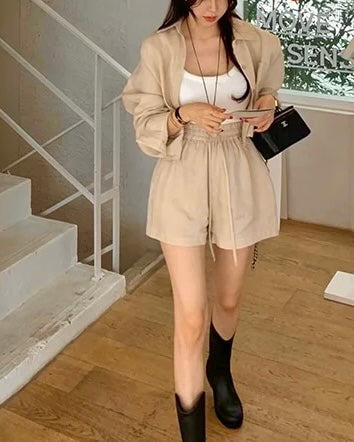 Simple Linen Two-Piece