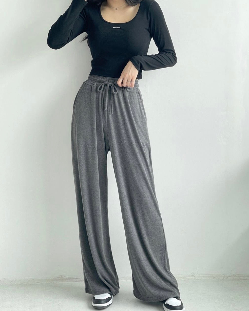 [Short,Long] Flowy Wide Track Pants