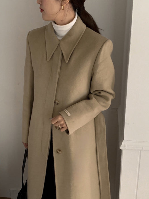Vin Handmade 90% Wool Coat with Padded Vest