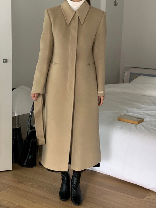 Vin Handmade 90% Wool Coat with Padded Vest