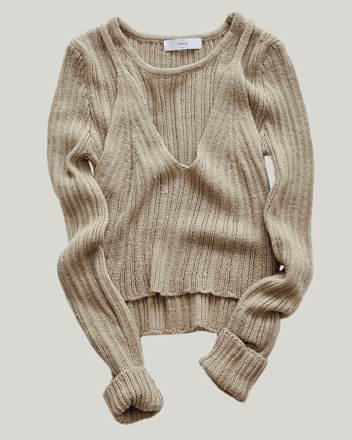 Tony Layered Knit Top