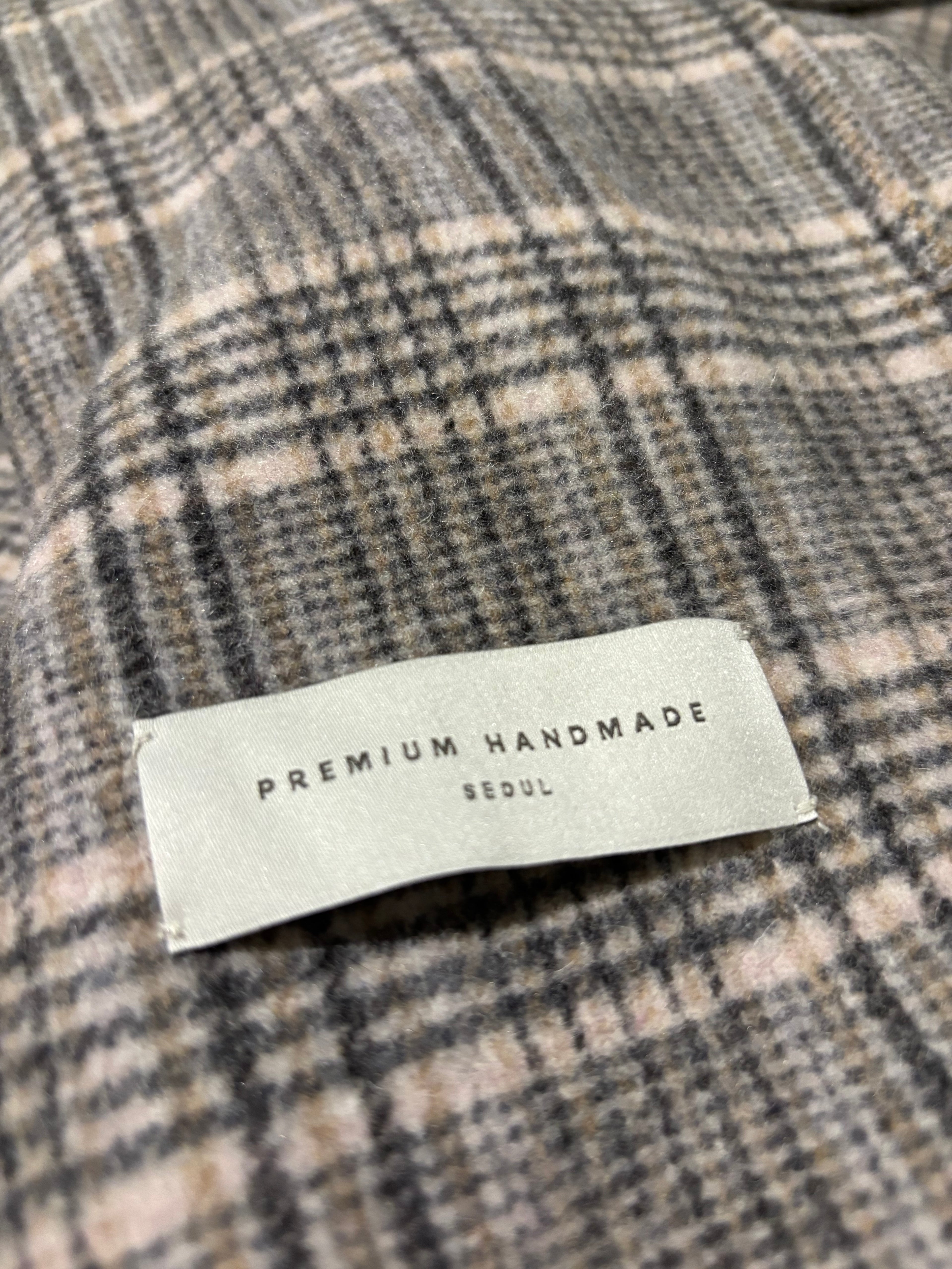 Check Wool Short Jacket