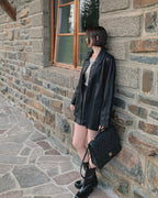 Roel Leather Half Jacket