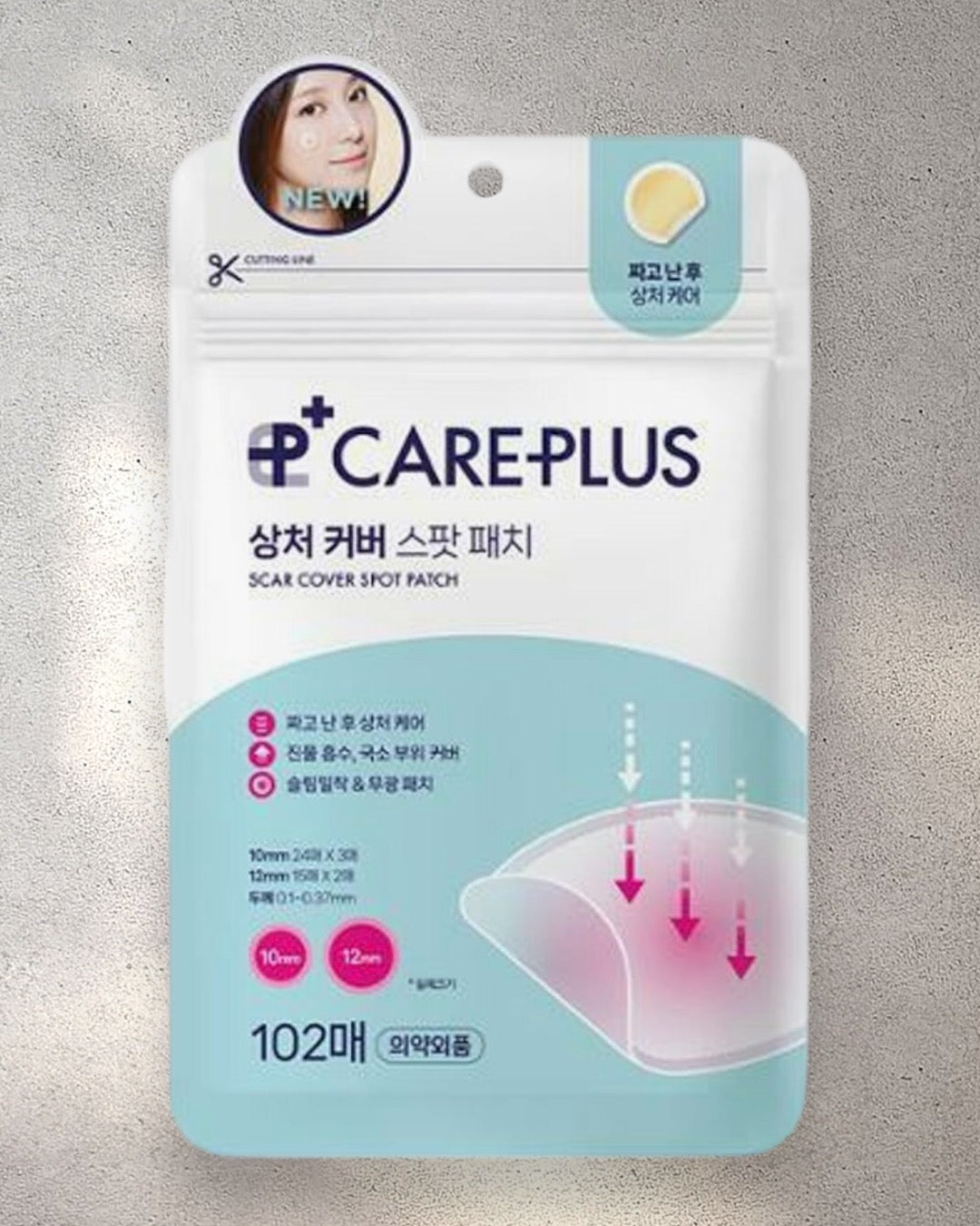 Care Plus Spot Cover Spot Patch 102 Count (For use after popping)