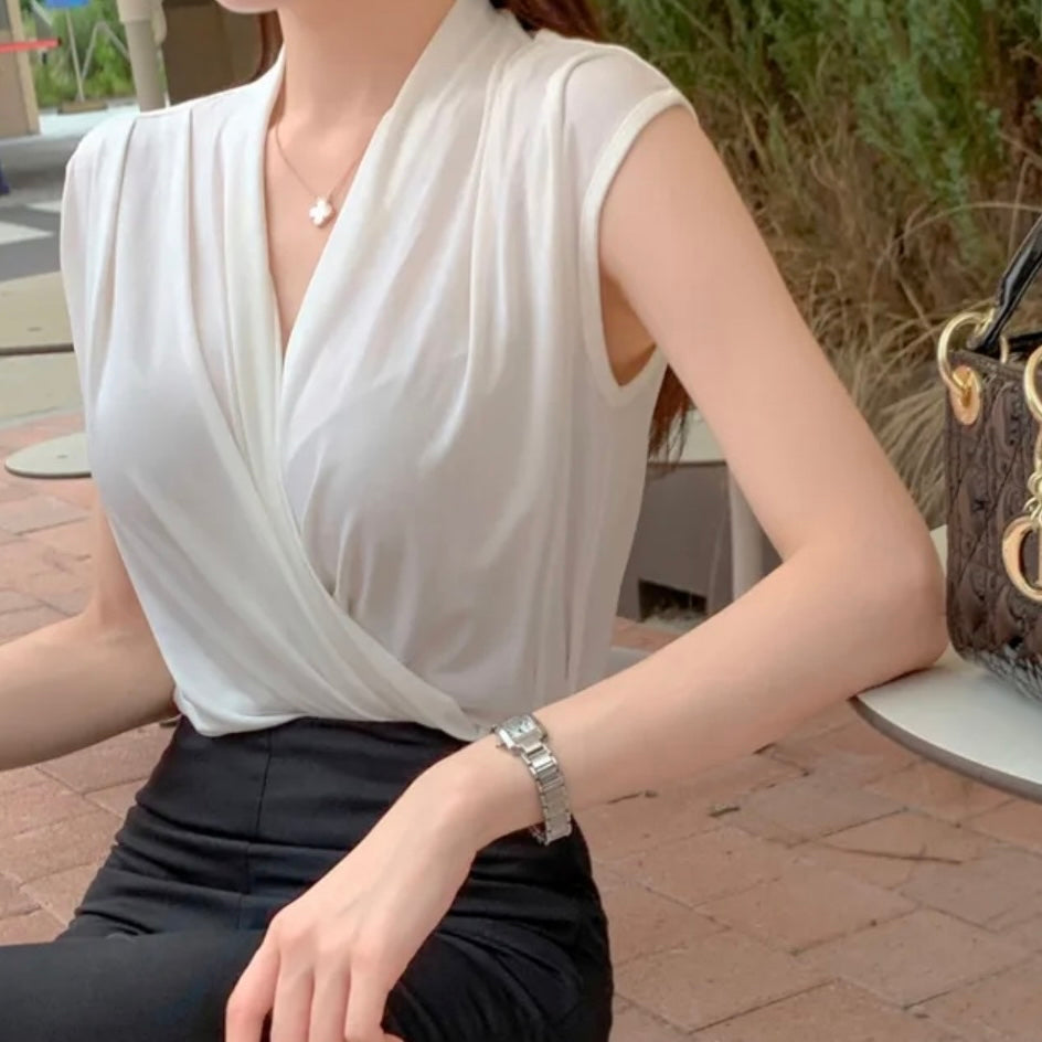 V Wrap Blouse