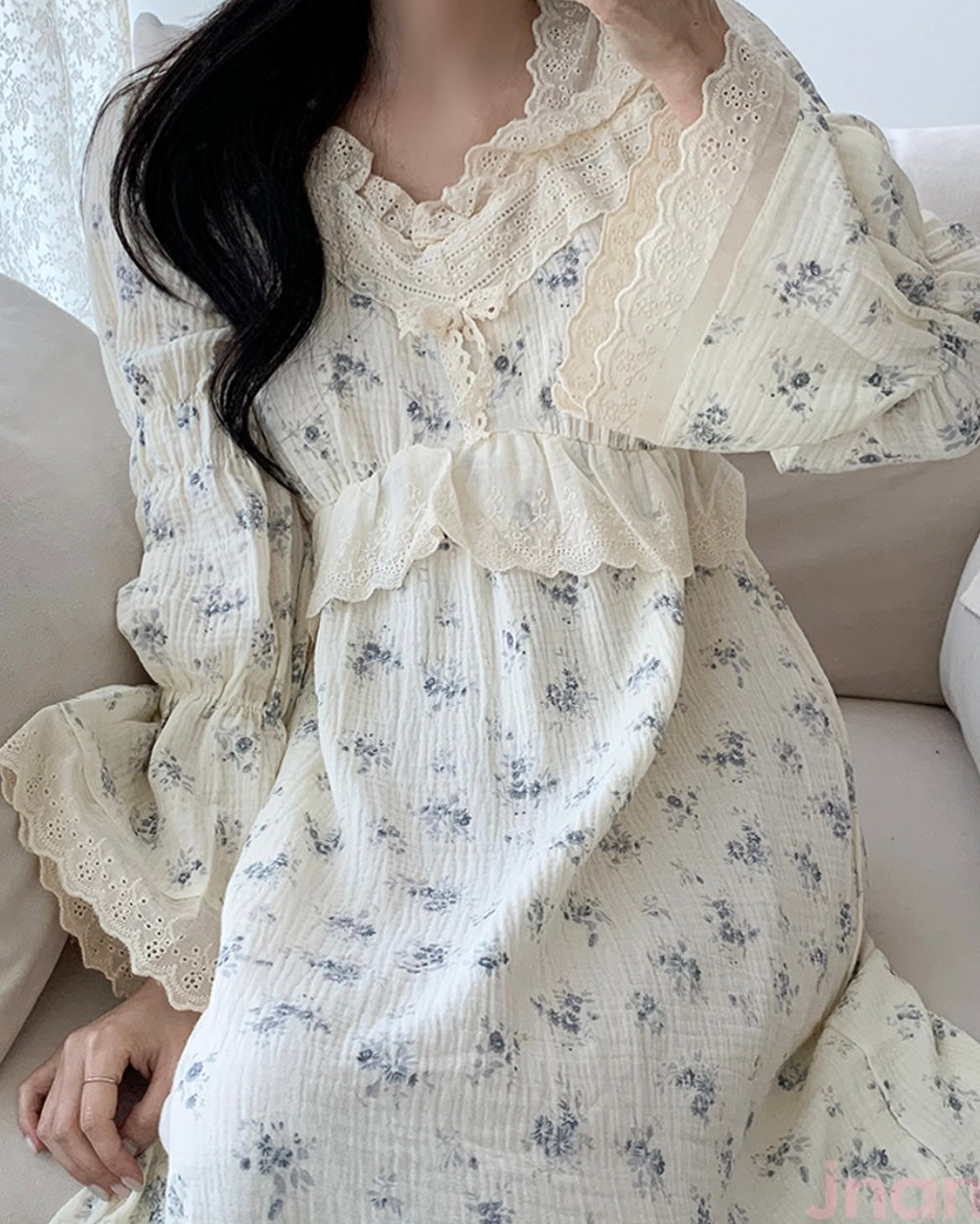 Flower Lace Night Dress