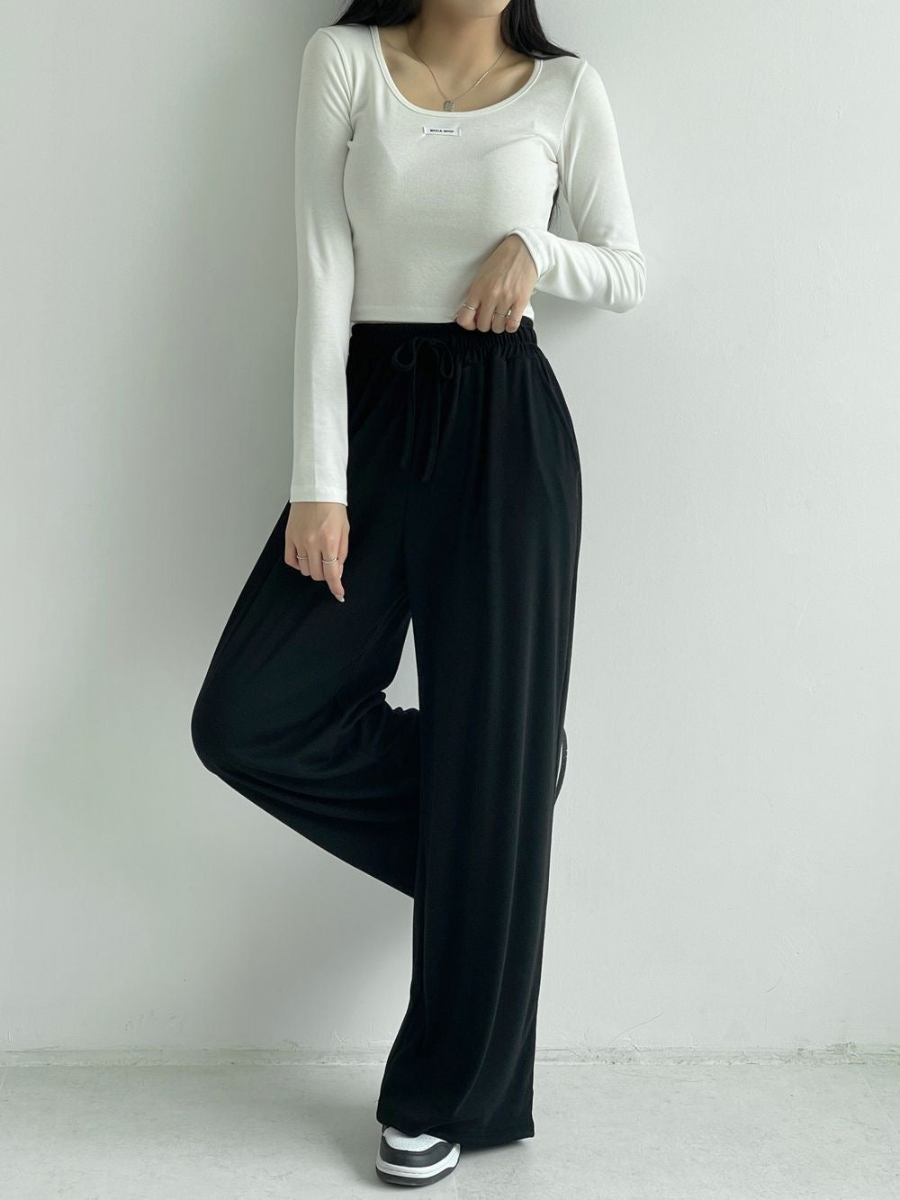 [Short,Long] Flowy Wide Track Pants