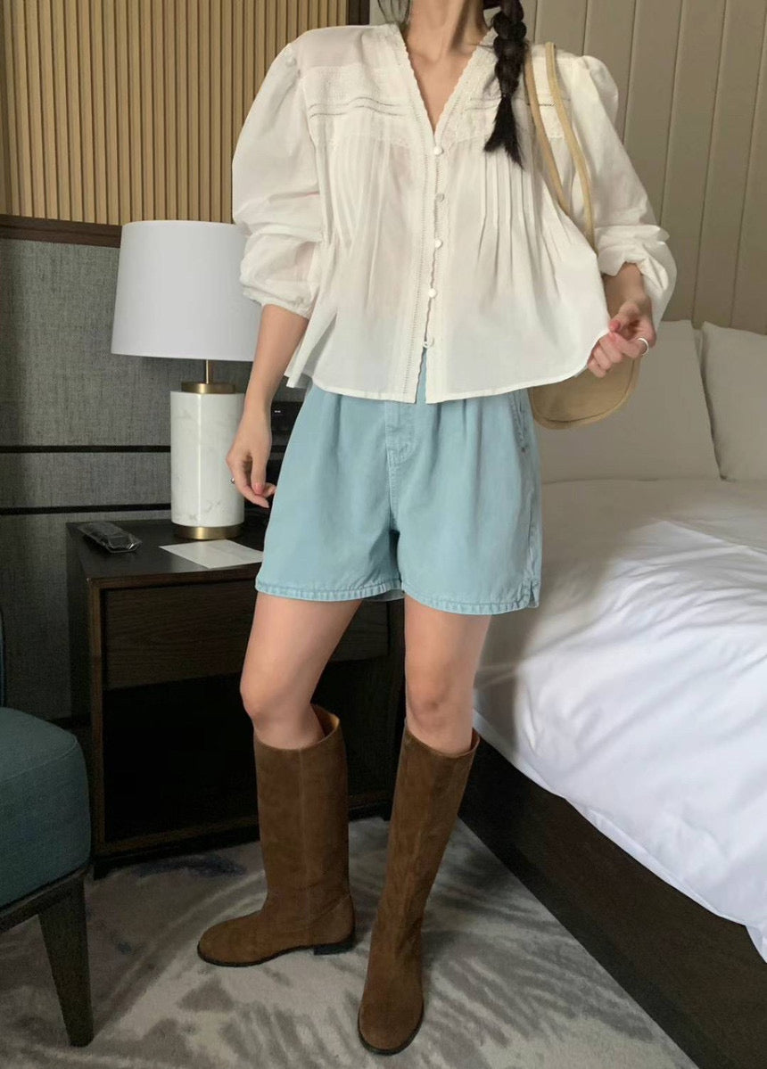 Margaux Lace Trim Blouse
