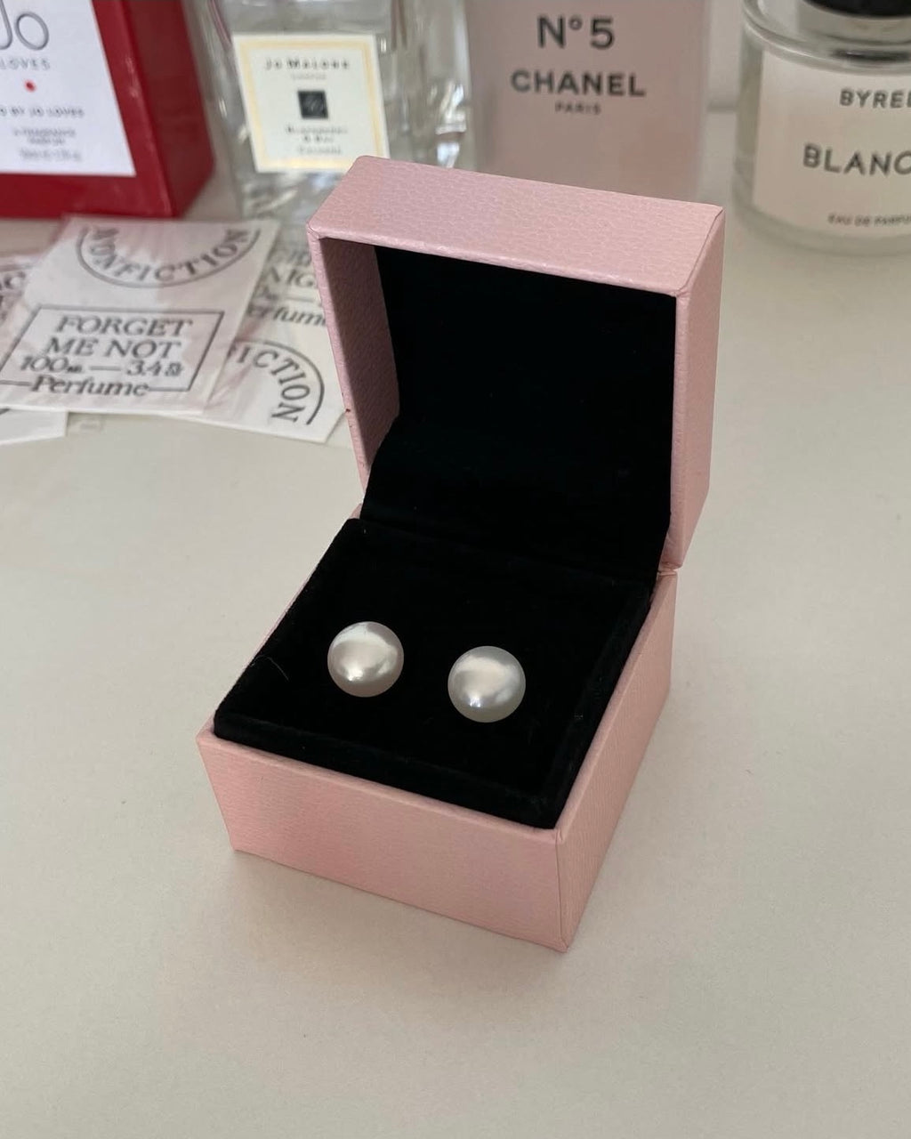 10mm Freshwater Pearl Silver Earrings
