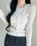 Twist Sleeveless Cardigan Set