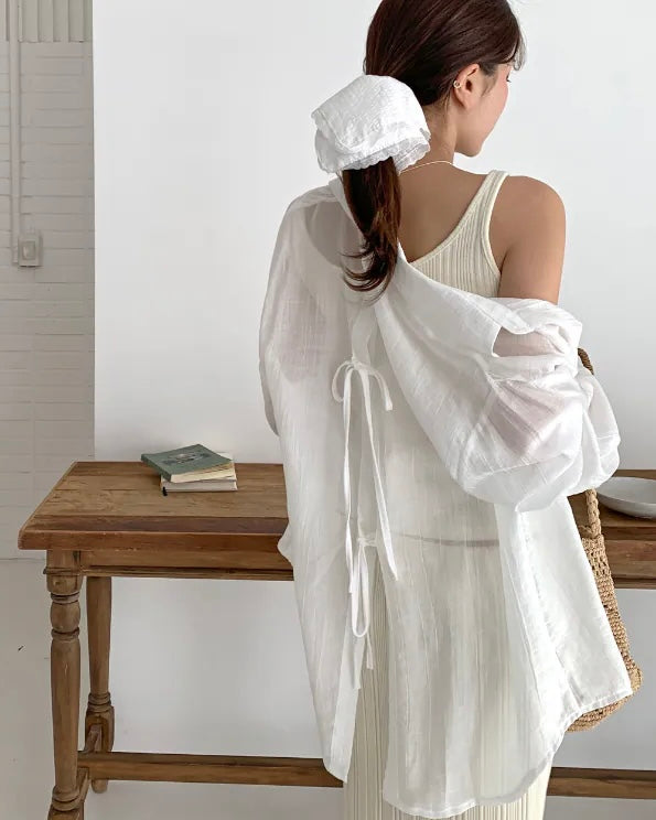 Heaven Back Ribbon Shirt