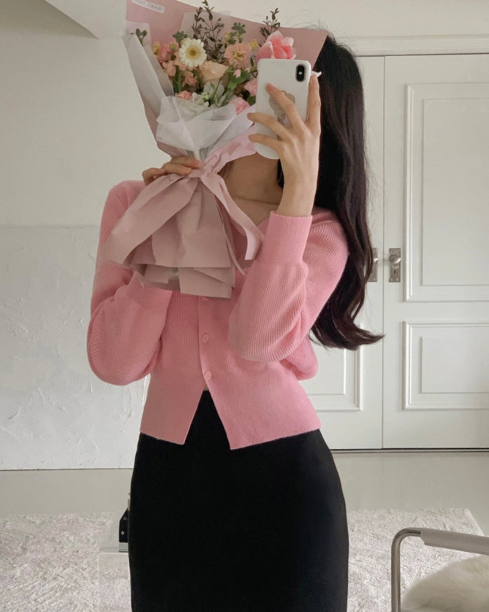Cotton V-Neck Cardigan