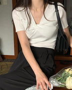 Twist Short Sleeves Knit