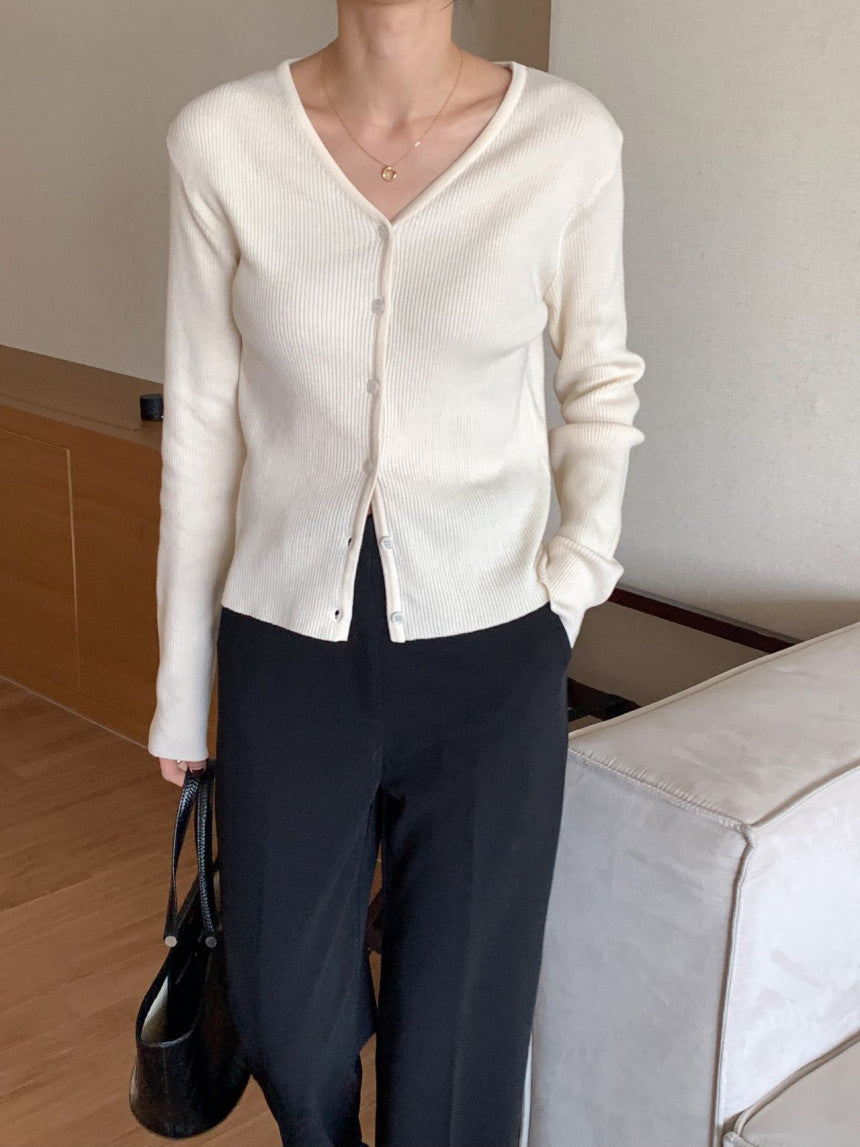 Matcha Ribbed Cardigan