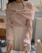 Pony Ribbon Knit Top