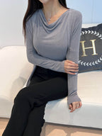 Drape Wool Cardigan Set