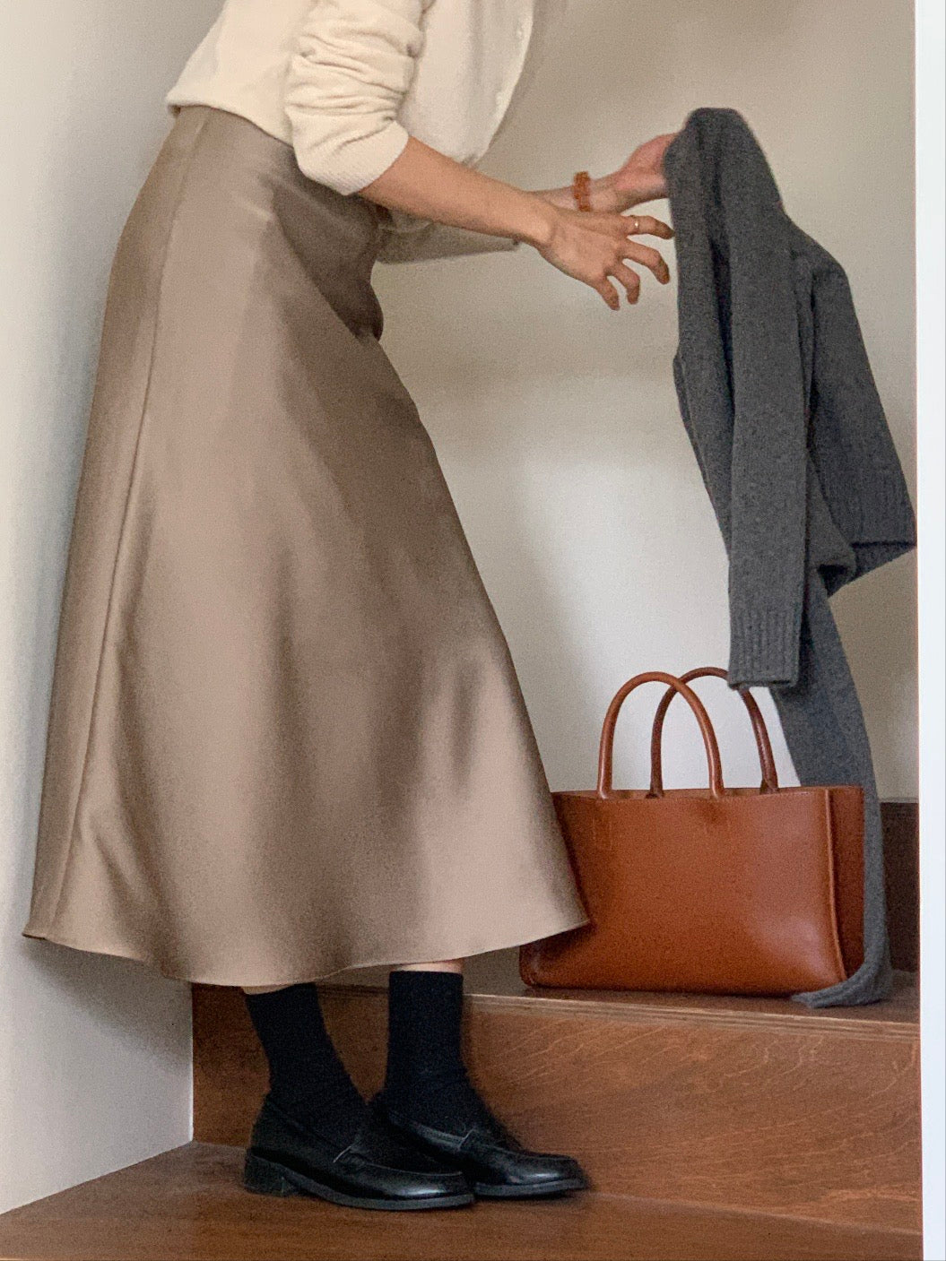 [S,M] Jian Satin Skirt