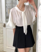 Pure Tie Blouse
