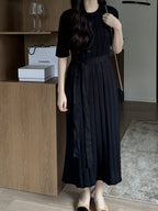 Laurent Pleats Dress