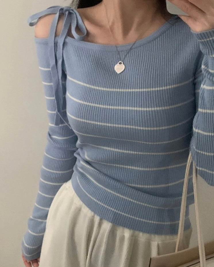 Striped Ribbon Knit