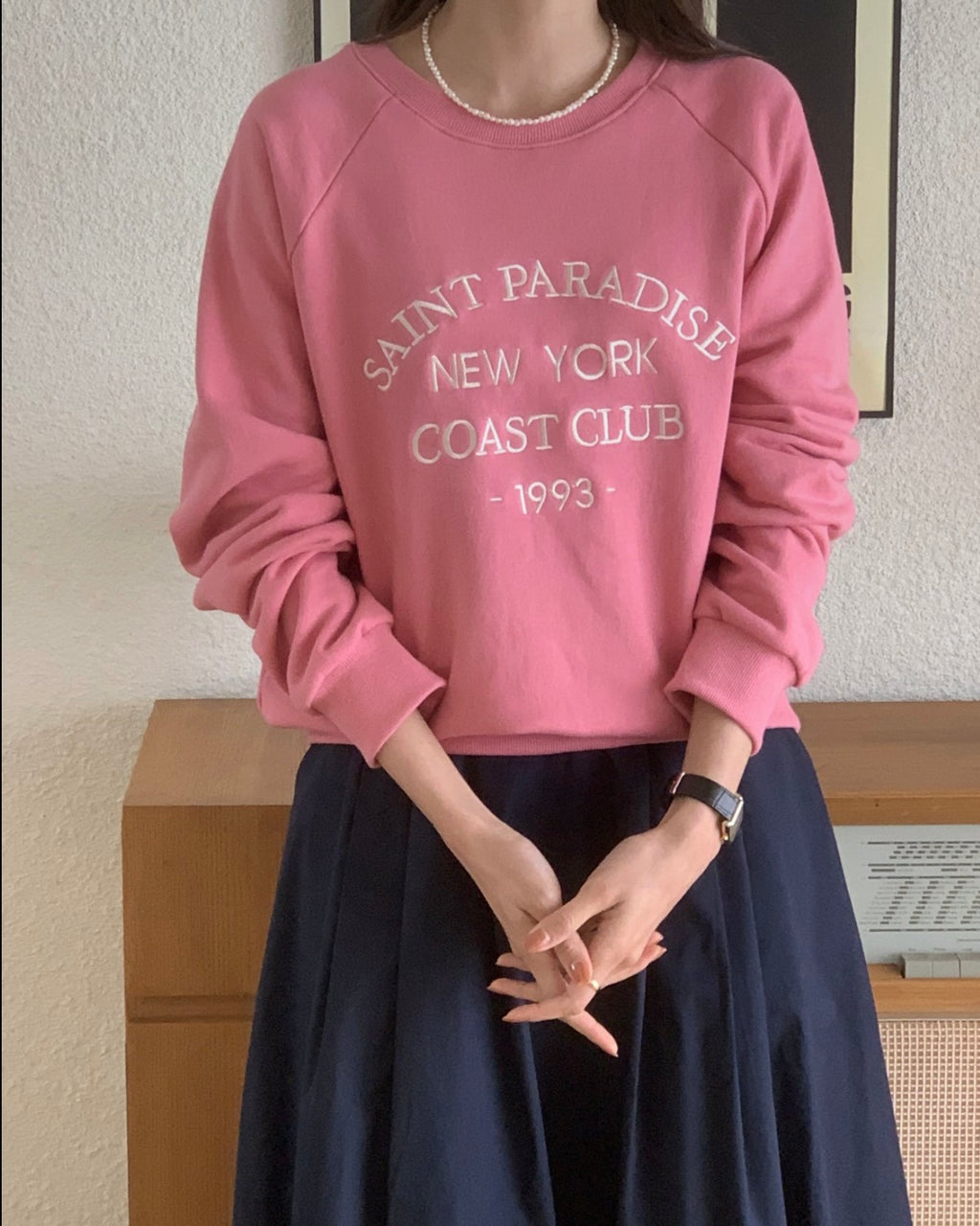 Saint Embroidery Sweatshirt