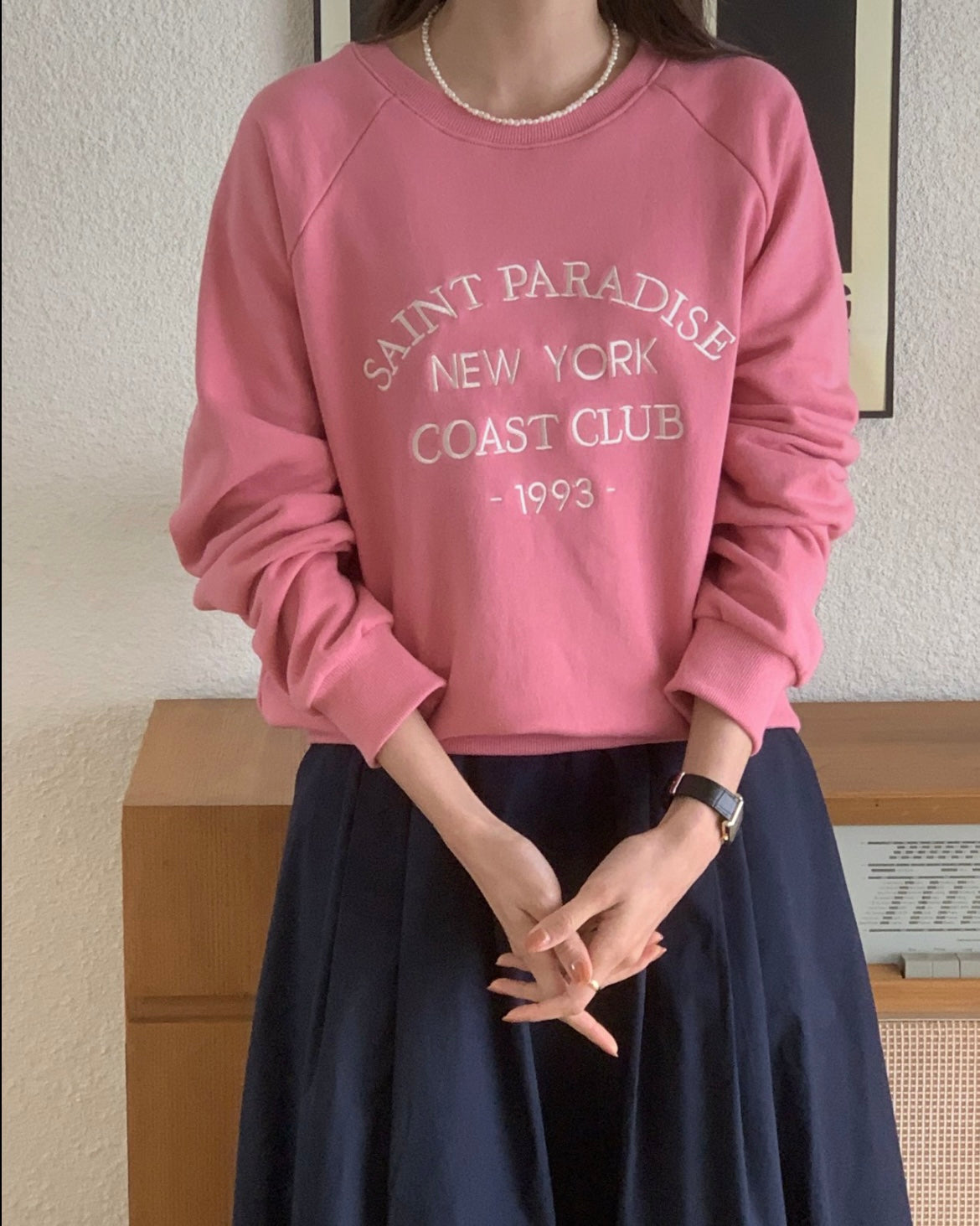 Saint Embroidery Sweatshirt