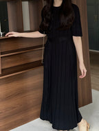 Laurent Pleats Dress