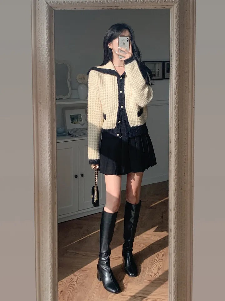 Waffle Cardigan