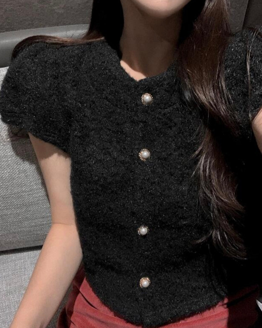Snow Fur Blouse