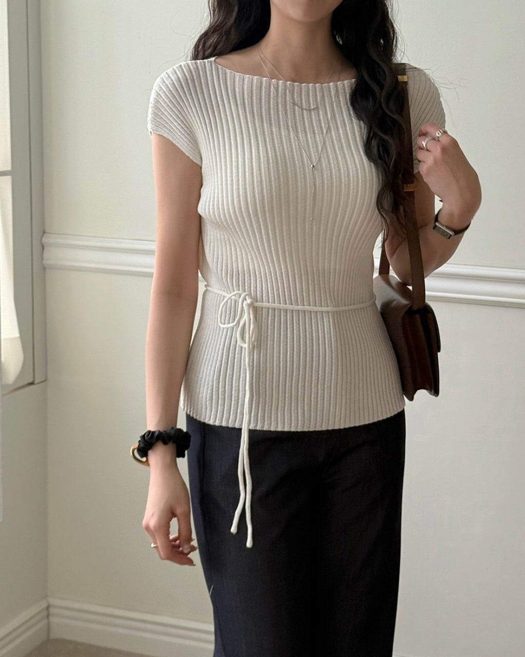 Cool Ribbed Strap Knit